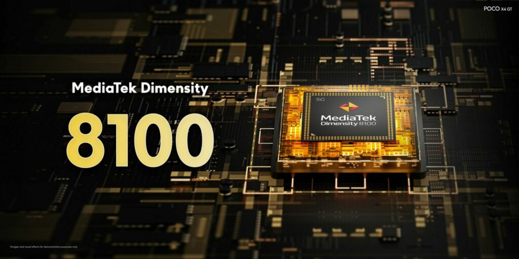 Power of the Mediatek Dimensity 8100 Processor